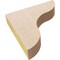 Ekena Millwork 2"W x 10"D x 10"H Thin Carmel Rough Cedar Woodgrain TimberThane Corbel, Primed Tan CORUR02X10X10CARRCPR - alternate 2